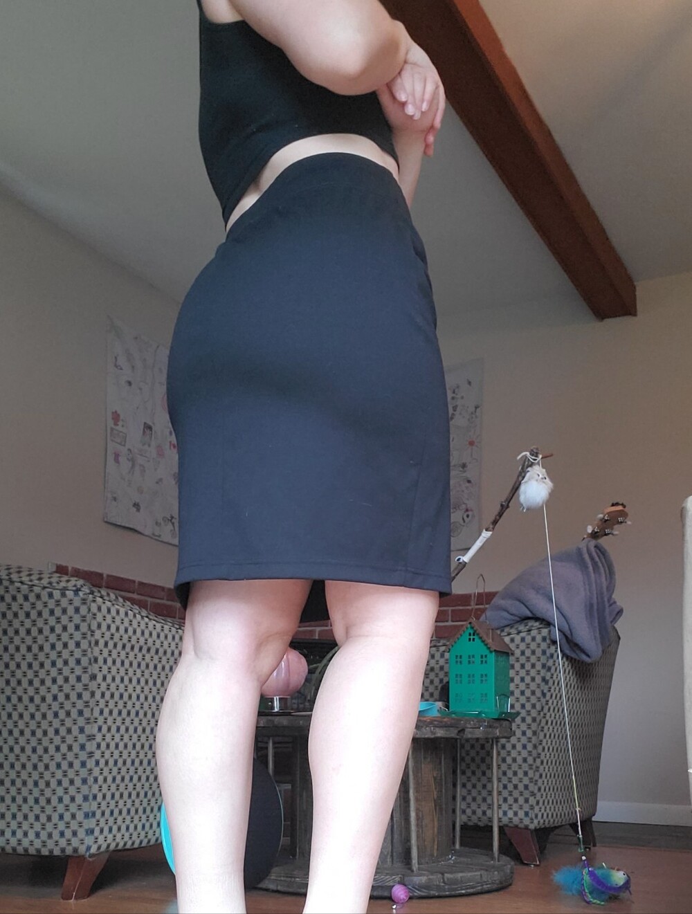 Style & Co Black Pencil Skirt Size M